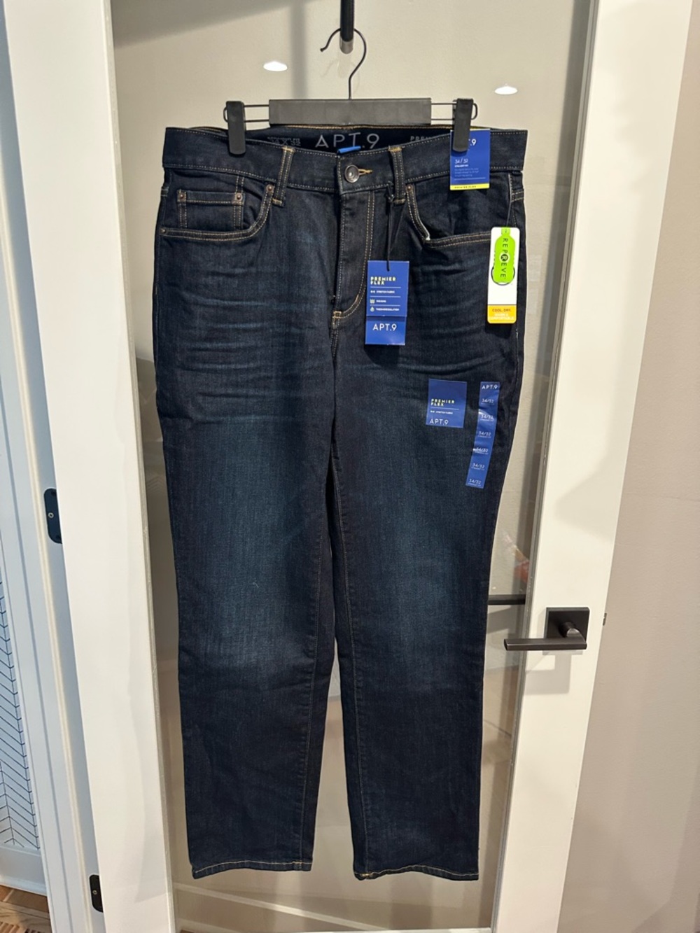 Apt. 9 Dark Blue Straight Leg Jeans